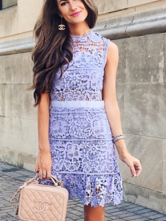 Romeo & Juliet Couture Dresses & Skirts - ROMEO & JULIET COUTURE LILAC LACE DRESS